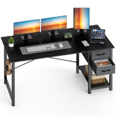 Sweetcrispy 47-inch desk with left drawer attached for organized workspace.