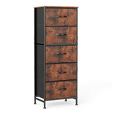 Sweetcrispy 5-drawer dresser with fabric bins offering organized storage and easy access