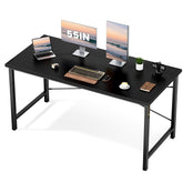 Sweetcrispy 55-inch computer desk top view, ideal for study and daily work.