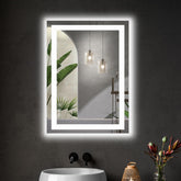 Sweetcrispy anti-fog LED mirror with center clarity after showers.
