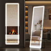 Sweetcrispy full-length mirror with LED lights for dressing and styling