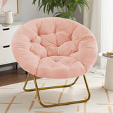 Sweetcrispy Saucer Chair cloud-like comfort for cozy relaxation and reading.