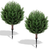 SylvanVerse 2ft cedar topiary outdoors with realistic foliage for curb appeal.