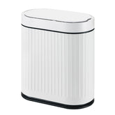 SYNCVIBE bathroom sensor trash can lid opens automatically for hands-free disposal.