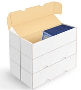 Sysdmno trading card storage box toploader six-pack for organized protection and easy access.