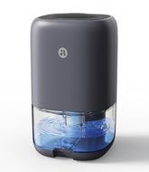 TABYIK 35 oz dehumidifier front view in a bedroom, compact and quiet.