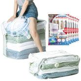 TAILI extra-large cube vacuum bag showing 40x28x18 dimensions for bedding organization.