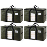 TAILI green extra large storage bag with visible window for quick content identification.
