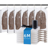 TAILI hanging vacuum storage bag with electric pump for easy travel packing