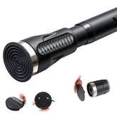 TALITARE tension curtain rod extended to fit larger spaces for flexible installation.