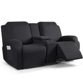 TAOCOCO recliner loveseat cover with middle console protects upholstery from spills.