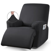 TAOCOCO recliner cover in stretch fabric shows flexible, comfortable fit for many recliners.