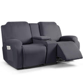 TAOCOCO reclining loveseat slipcover in stretch fabric protects and refreshes your sofa.