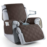 TAOCOCO waterproof recliner cover close-up highlighting spill protection.