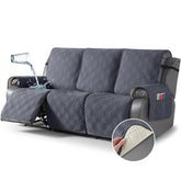 TAOCOCO waterproof recliner cover protecting a 3-seat sofa from spills