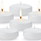Tappovaly 3-inch white floating candles in water for elegant tabletops