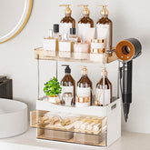 TasticTotes amber hairdryer holder keeps appliances organized and within reach.