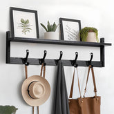 Tatub 29-inch coat rack with shelf keeps coats and decor organized in the entryway