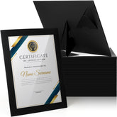 Tatuo 8.5x11 black certificate frame set for diplomas and awards