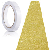 Tatuo glitter gold runway rug elevates weddings and events with shimmering sparkle.