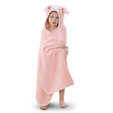 TBEZY hooded towel bunny design close-up, ultra-soft cotton for gentle bath time.
