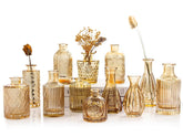 TBWIND gold amber bud vase set for elegant centerpieces