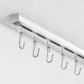 TEAKMAMA ceiling curtain track aluminum close-up shows rust-free durability for long-lasting use