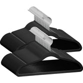 TechZoo 50 Premium Kids Velvet Hangers pack keeps delicate clothes organized and space-efficient.