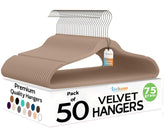 TechZoo ultra-thin velvet hanger showing space-saving design for a tidy closet.