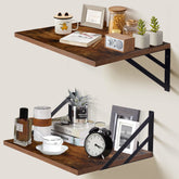 Tectocker-DOU deep floating shelves setup for versatile display and storage