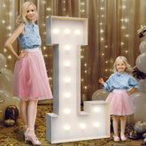 Teebloom 4FT marquee letter L assembly guide for quick DIY party decor.