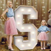 Teebloom 4ft marquee S letter glowing for dramatic indoor or outdoor decor.