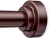 TEECK shower rod extended from 27 to 76 inches for flexible bathroom layouts