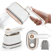 TEKI Travel Steamer compact design for easy packing and quick wrinkle relief.