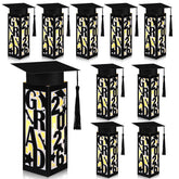 Tellingyou 9 Pcs Graduation Lantern Boxes glow with LEDs for chic party decor