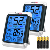 TempPro TP55 with a 4-inch display for quick room readings at a glance.