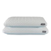 Tempur-Pedic TEMPUR-Cloud + Cooling Pillow close-up showing cooling cover for all-night comfort