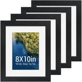 TENIBYC 8x10 frame with mat showing a gallery-style display for 5x7 photos