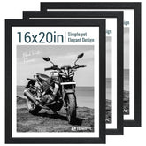 TENIBYC black woodgrain 16x20 frame for wall or tabletop display