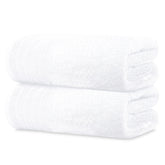 Tens Towels bath sheet 35x70 white soft texture for quick drying.