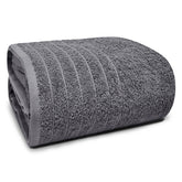 Tens Towels dark grey bath sheet 40x80 offers wraparound comfort and quick drying