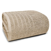Tens Towels jumbo bath sheet beige — wrap yourself in ultra-soft cotton.