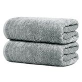 Tens Towels two-pack oversized bath sheets measure 35x70 inches for full-body wrap.