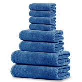 Tens Towels eight-towel bath set, ultra-absorbent and quick-drying for daily use.