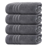 Tens Towels dark grey pack4 bath towels 27x54 inches for daily use