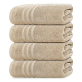 Tens Towels pack of 4 soft bath towels in beige, 27x54 inches, for daily use