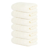 Tens Towels cream hand towels six-pack, 16x28, soft and absorbent for daily use