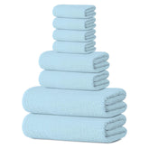 Tens Towels extralarge bath towel 30x60 in sky blue for quick drying after shower.