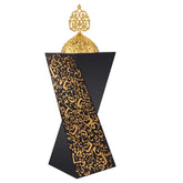 TERSchelling resin incense burner in black enhances home ambiance.