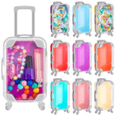 Tessco for you mini suitcase box with clear lid for candy storage.